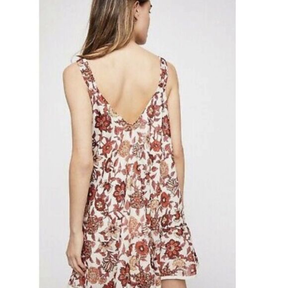 NWOT Free People Oh Baby Mini Dress Floral Print - Picture 2 of 4